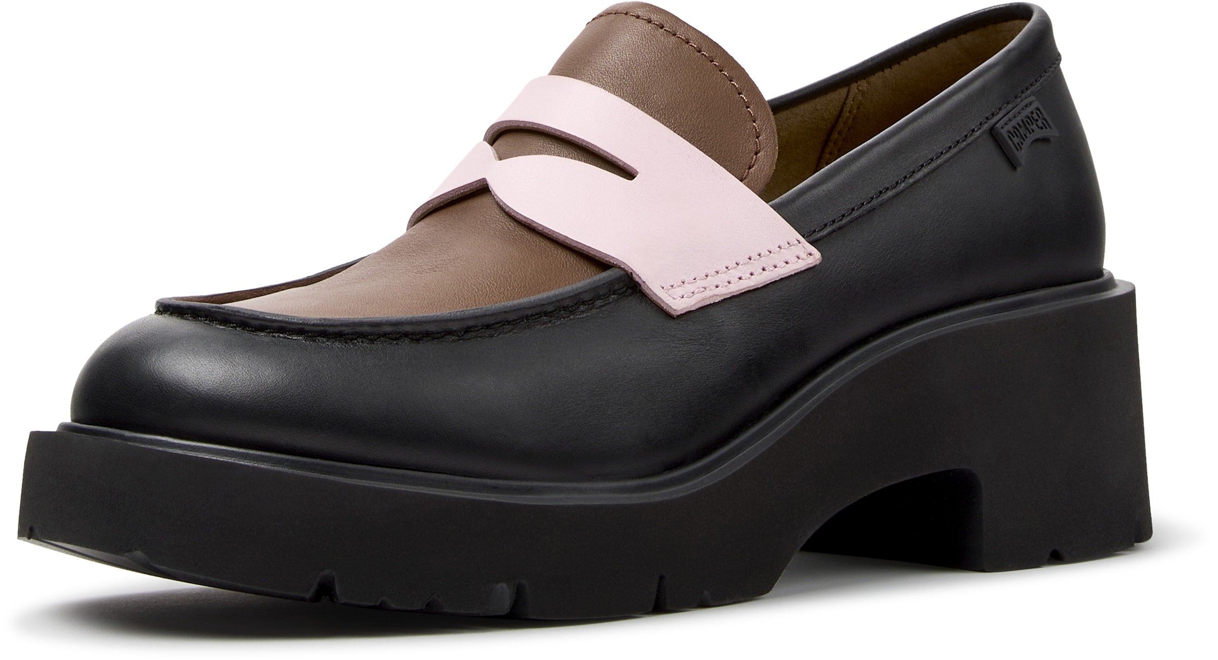 Scarpa stringata 'Milah' di CAMPER in nero: frontale