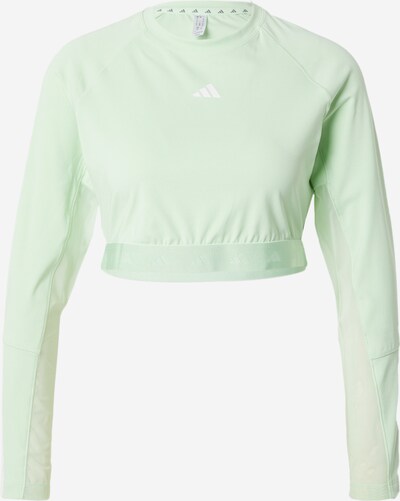 Sportiniai marškinėliai 'HYPERGLAM' iš ADIDAS PERFORMANCE, spalva – mėtų spalva / balta, Prekių apžvalga