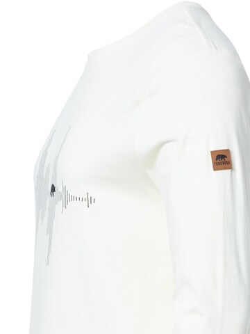 FORSBERG Sweatshirt 'Longsleeve mit Audiowelle' in Beige