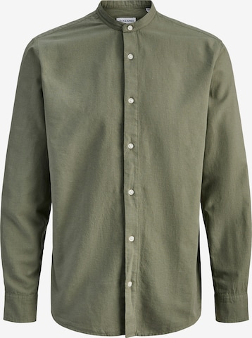 Chemise 'JJEBREEZE' Jack & Jones Plus en vert : devant