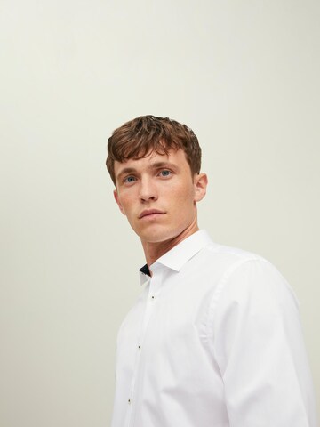 JACK & JONES Slim fit Button Up Shirt in White