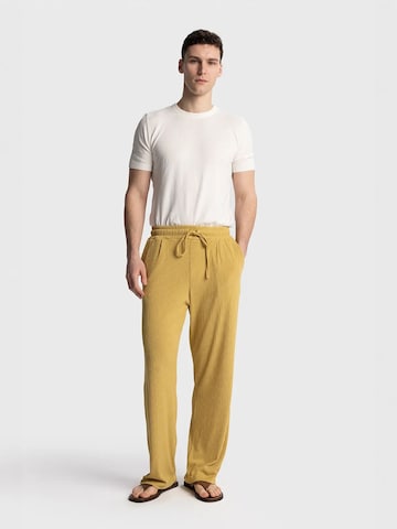 Wide leg Pantaloni di Giesto in giallo