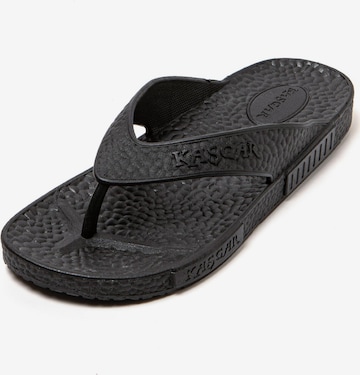 Brasileras - Zapatos para playa y agua 'Gummix' en negro: frente