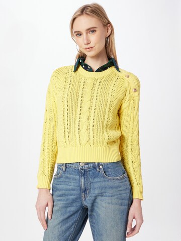 Lauren Ralph Lauren Пуловер 'YENFLED' в жълто: отпред