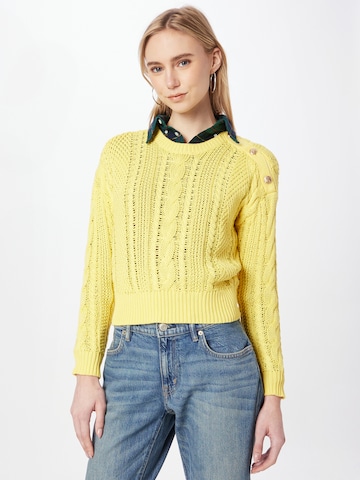 Pullover 'YENFLED' di Lauren Ralph Lauren in giallo: frontale