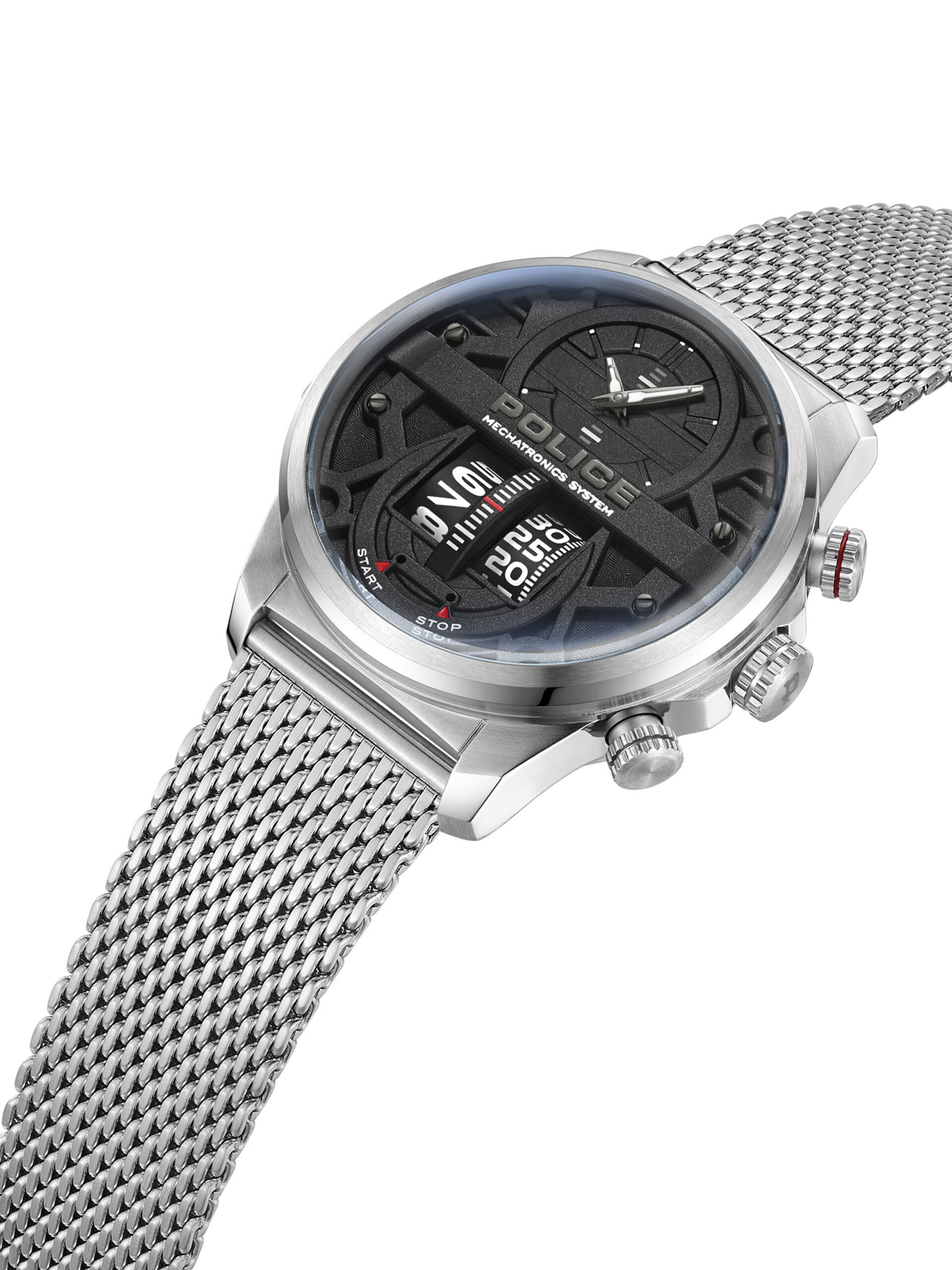 POLICE Analog Watch 'Rotorcrom' in Silver