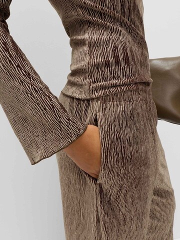 Wide Leg Pantalon Marks & Spencer en marron