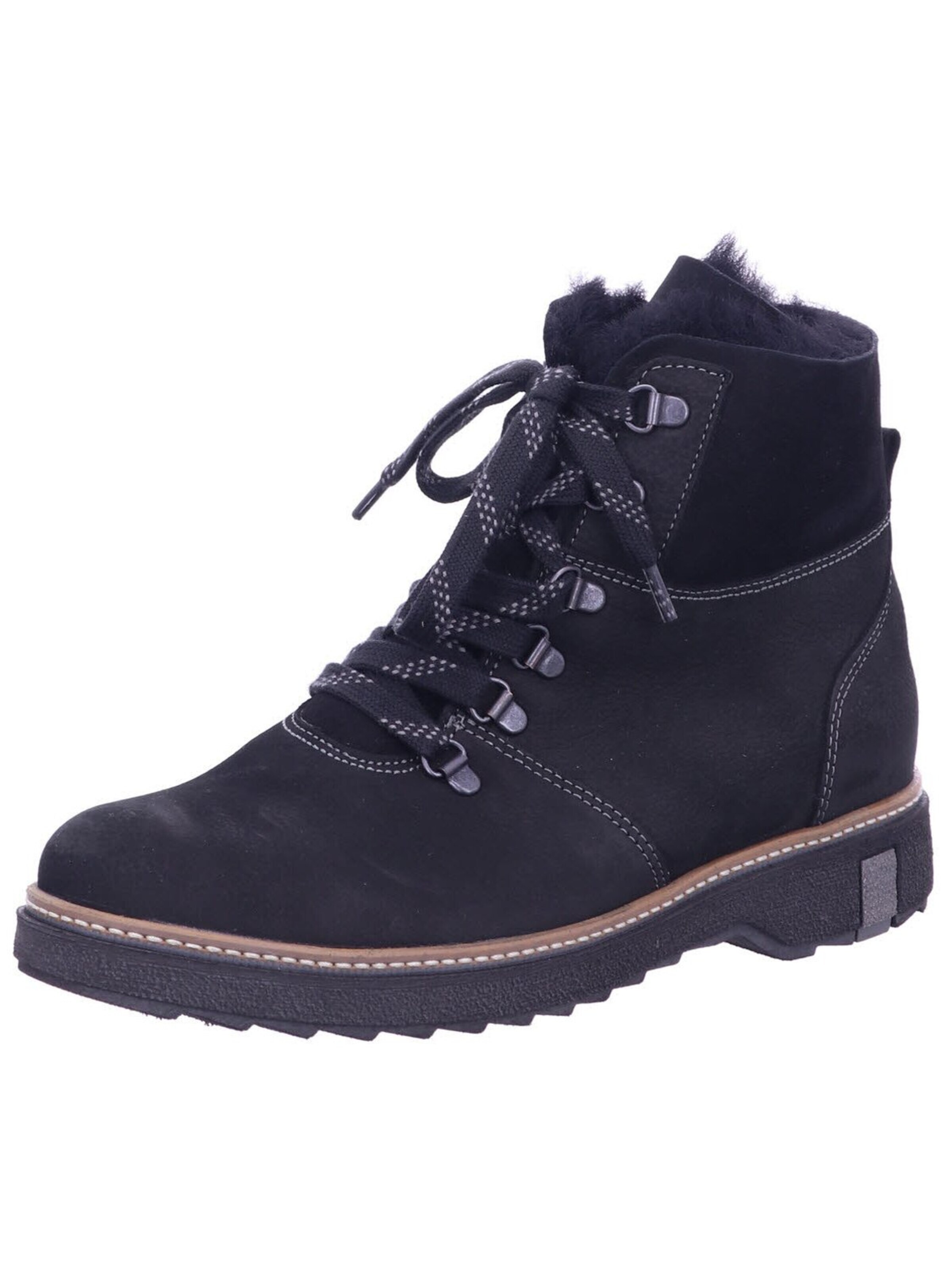WALDLÄUFER Boots 'Stiefel Damen 911802 302 001 Echtleder in schwarz' in 37 in Black, Item view
