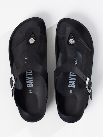 juoda Bayton Šlepetės per pirštą 'MERCURE'