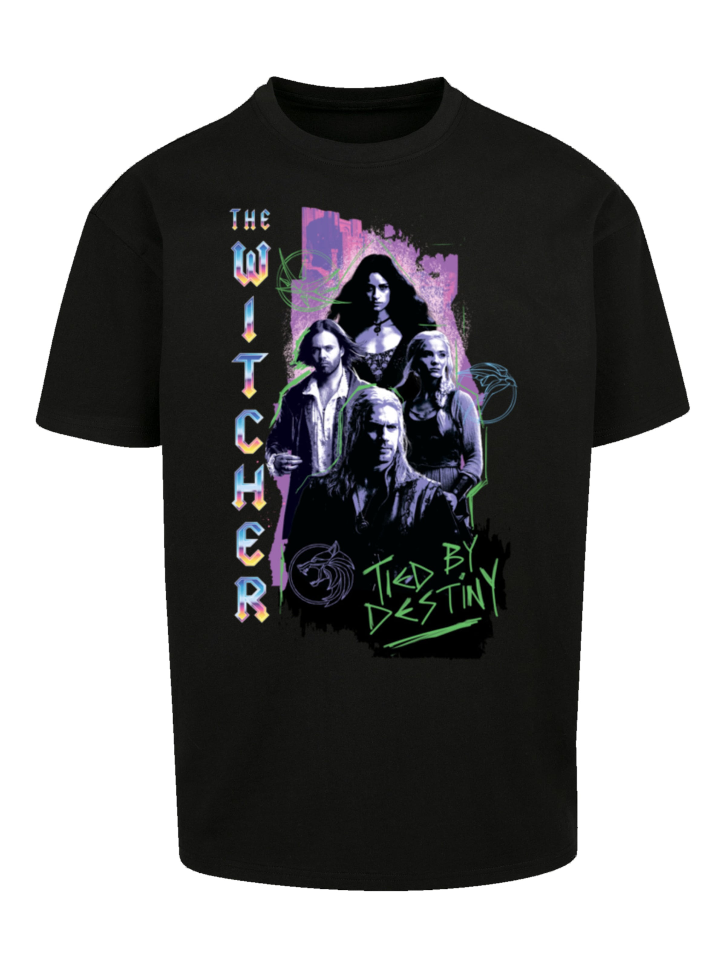 T-Shirt 'The Witcher Tied By Destiny Netflix TV Series' F4NT4STIC en noir : devant