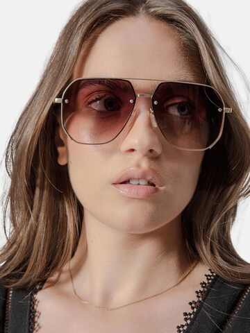 L37 HANDMADE SHOES Solbriller 'LAMBDA' i brun