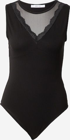 ABOUT YOU - Body camiseta 'Lucille' en negro: frente