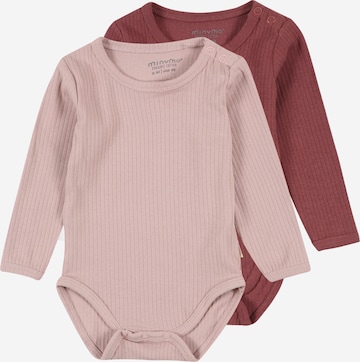 Barboteuse / body MINYMO en rose : devant