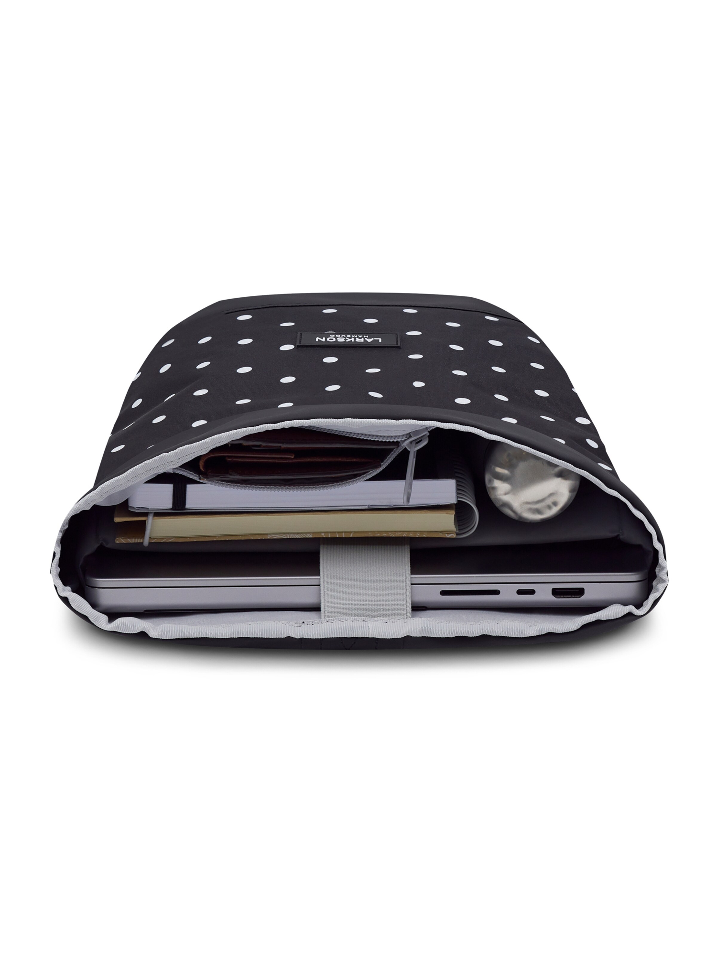 LARKSON - Mochila 'Janne Small' em preto: topo