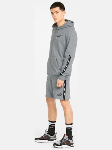 Giacca di felpa 'Puma ESS Tape' di PUMA in grigio