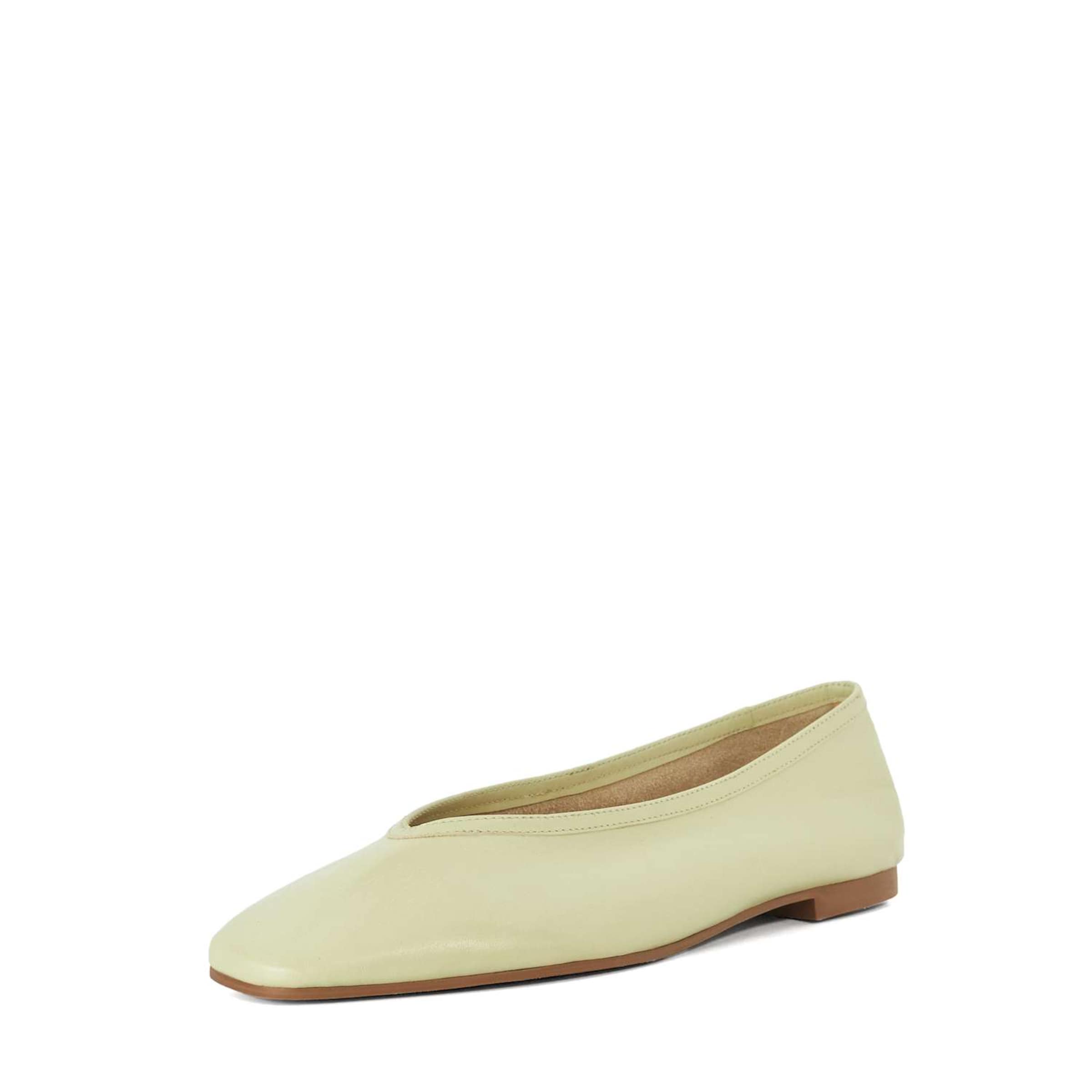 Dune LONDON Ballerines en vert clair, Vue avec produit