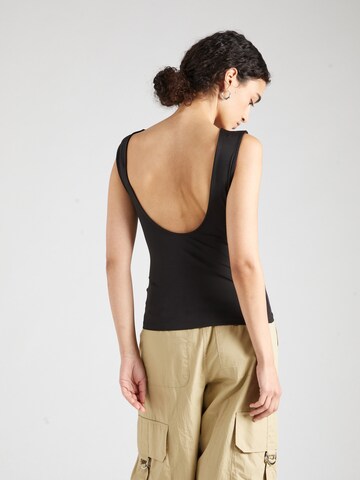 WEEKDAY Top 'Alba' | črna barva