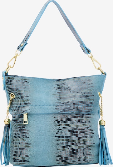 Usha Shoulder bag in Sky blue / Gold / Black, Item view