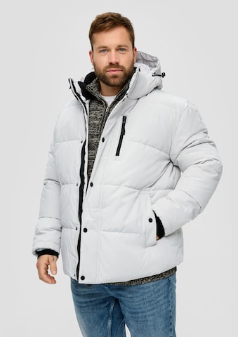 s.Oliver Men Big Sizes Winter Jacket in Grey: front