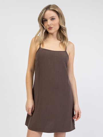 BROKE + SCHÖN Dress in Brown: front