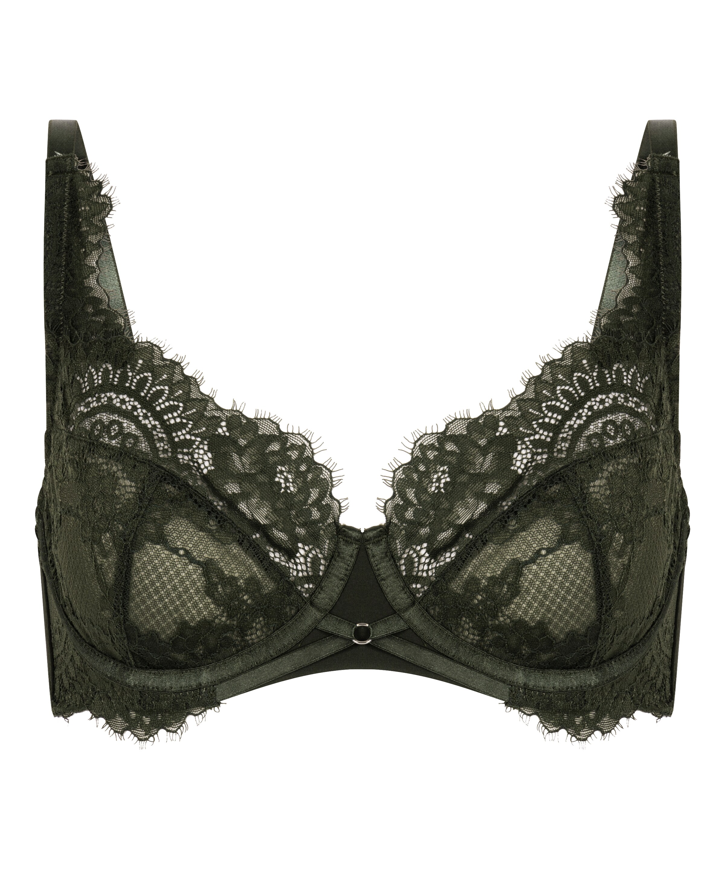 Hunkemöller T-shirt Bra 'Amara' in Green: front