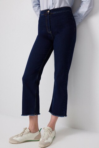 Touche Prive Bootcut Jeans in Blauw: voorkant