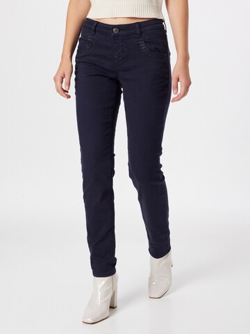 MOS MOSH Skinny Jeans in Blue: front