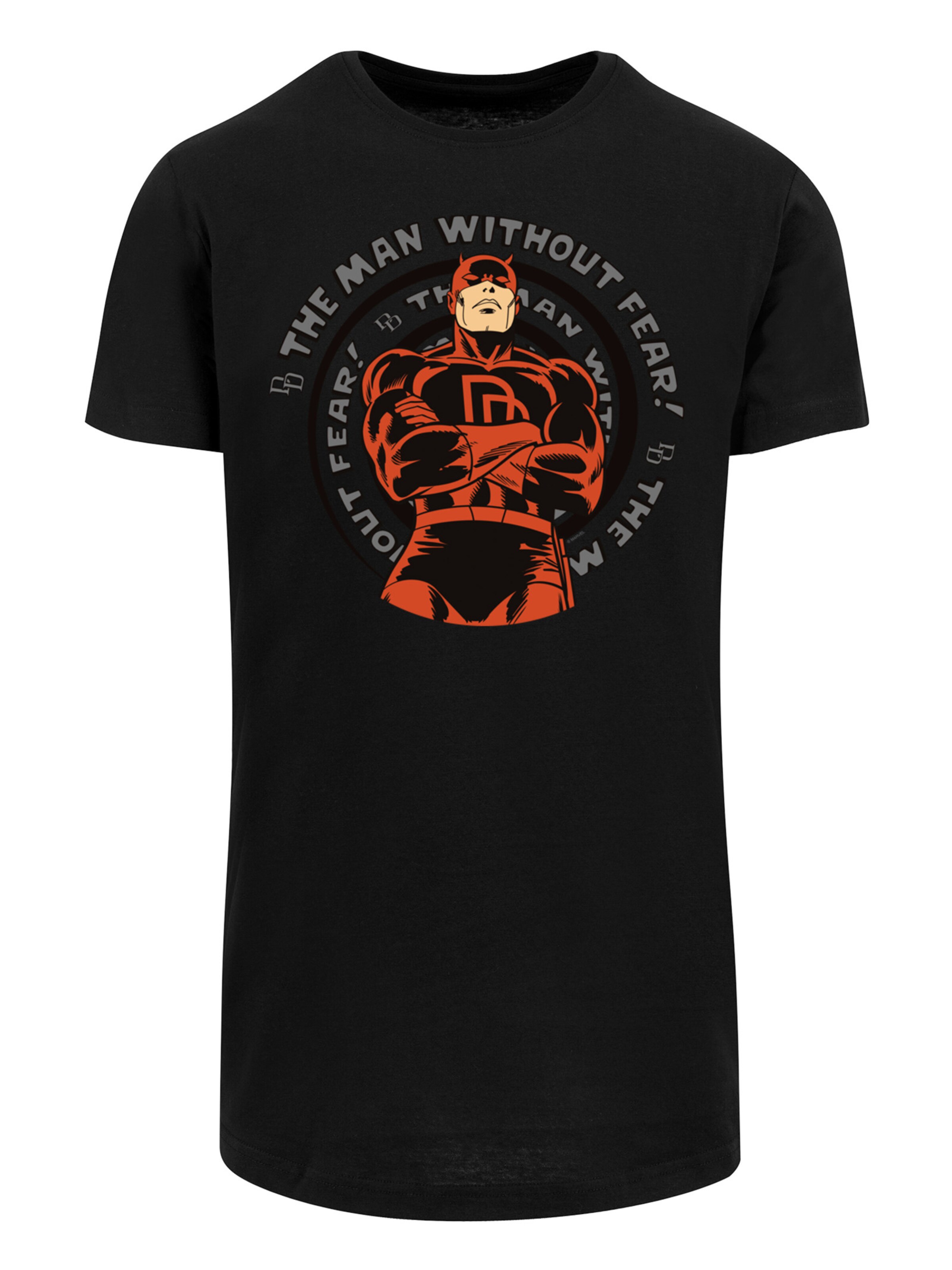 T-Shirt 'Marvel' F4NT4STIC en noir : devant