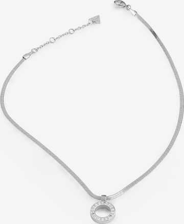 GUESS Necklace 'Circle lights' in Silver: front