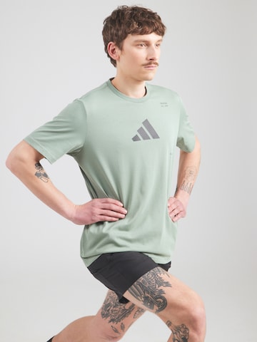 ADIDAS PERFORMANCE Funkční tričko – zelená