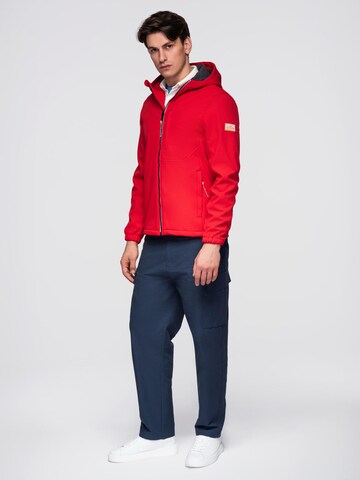 Ombre Between-Season Jacket in Red