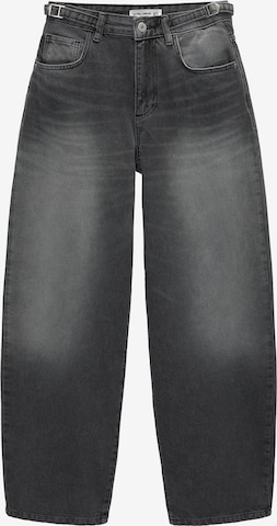 Pull&Bear Loosefit Jeans in Grau: Vorderseite