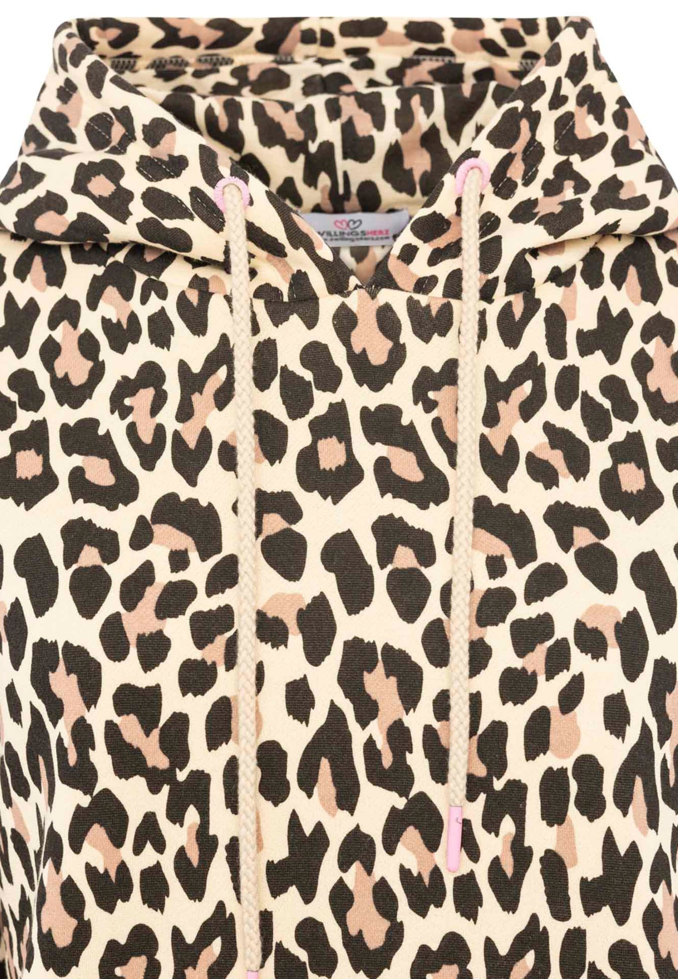 Sweat-shirt Zwillingsherz en beige