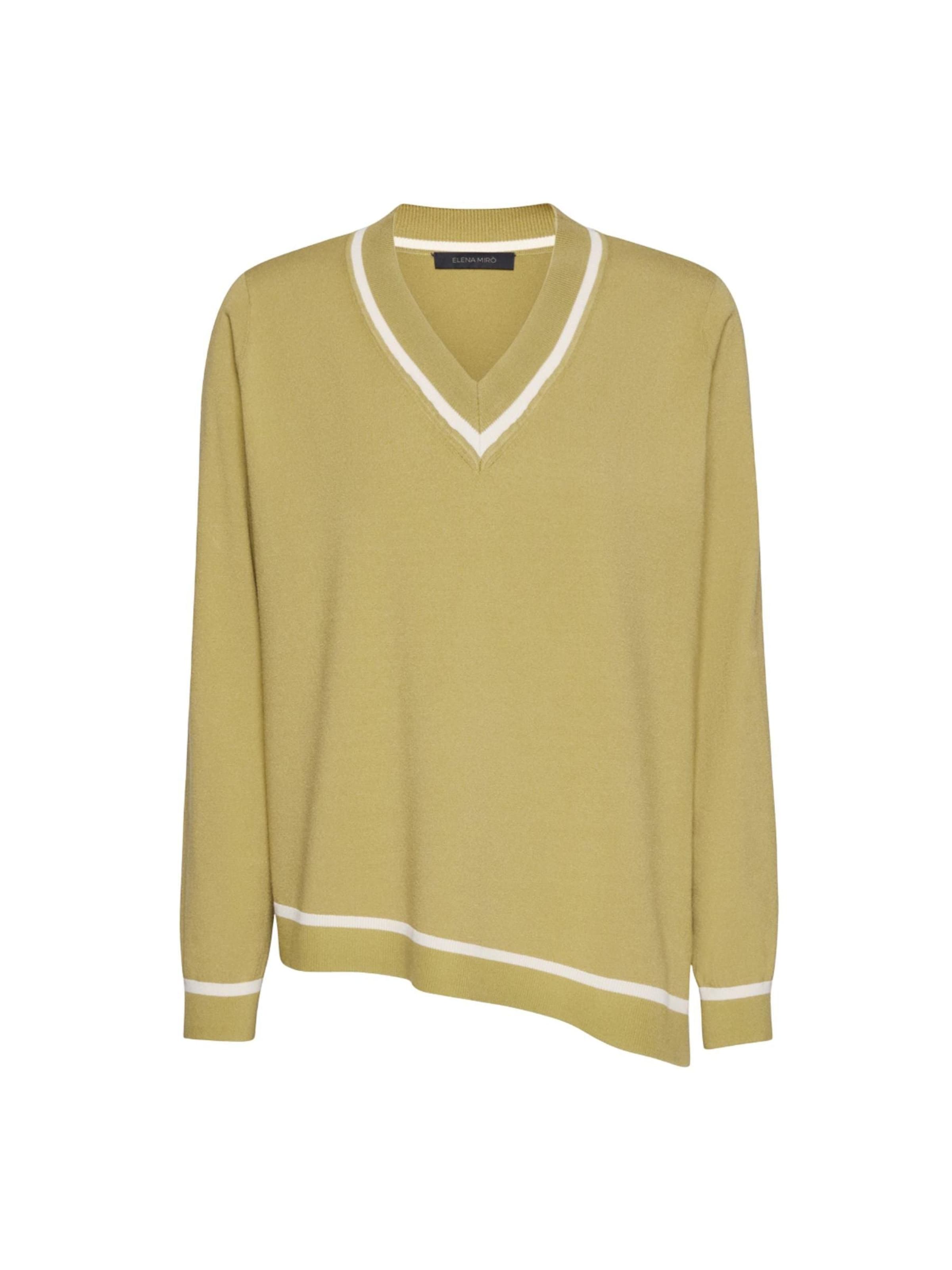 Elena Mirò Sweater 'MAGLIA' in Green: front