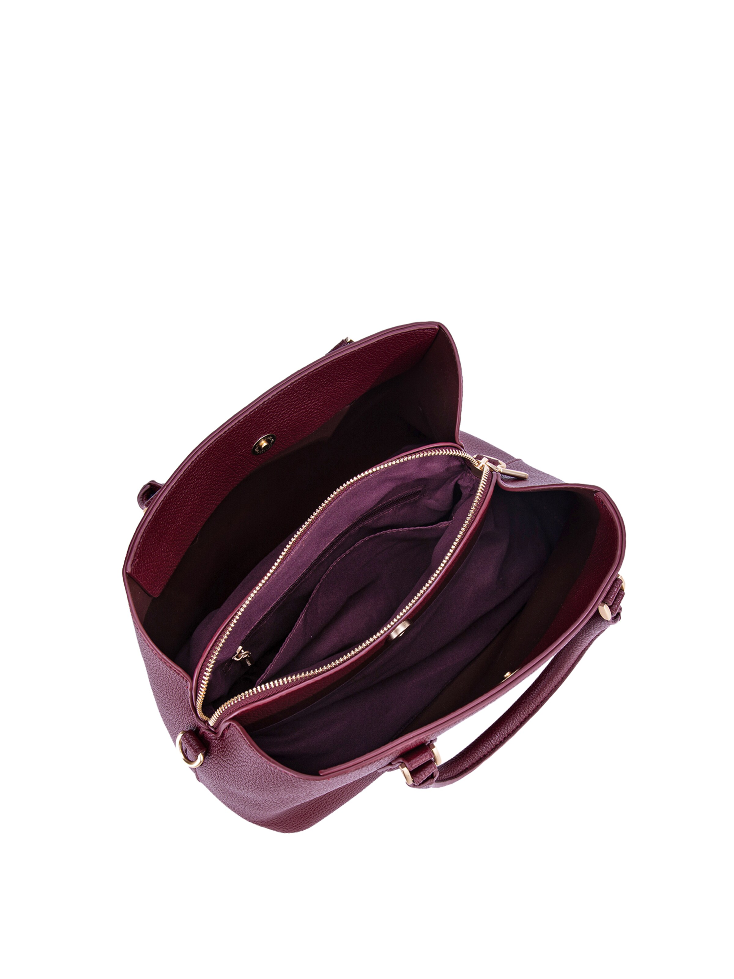 Borsa a mano 'Borsa a Mano Donna Vegan Leather con Tracolla Rimovibile - Diana&Co' di Diana&Co. in rosso