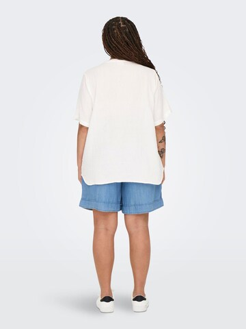 Camicia da donna 'CARTHYRA' di ONLY Carmakoma in bianco