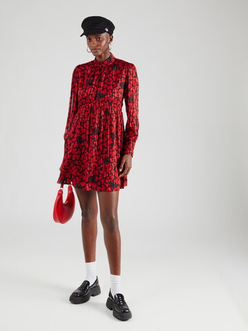 Robe-chemise 'ROBE' The Kooples en rouge : devant