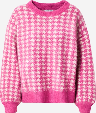 FRNCH PARIS Pullover in pink / weiß, Produktansicht