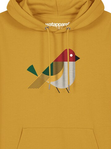 Sweat-shirt 'Vogel' Watapparel en jaune