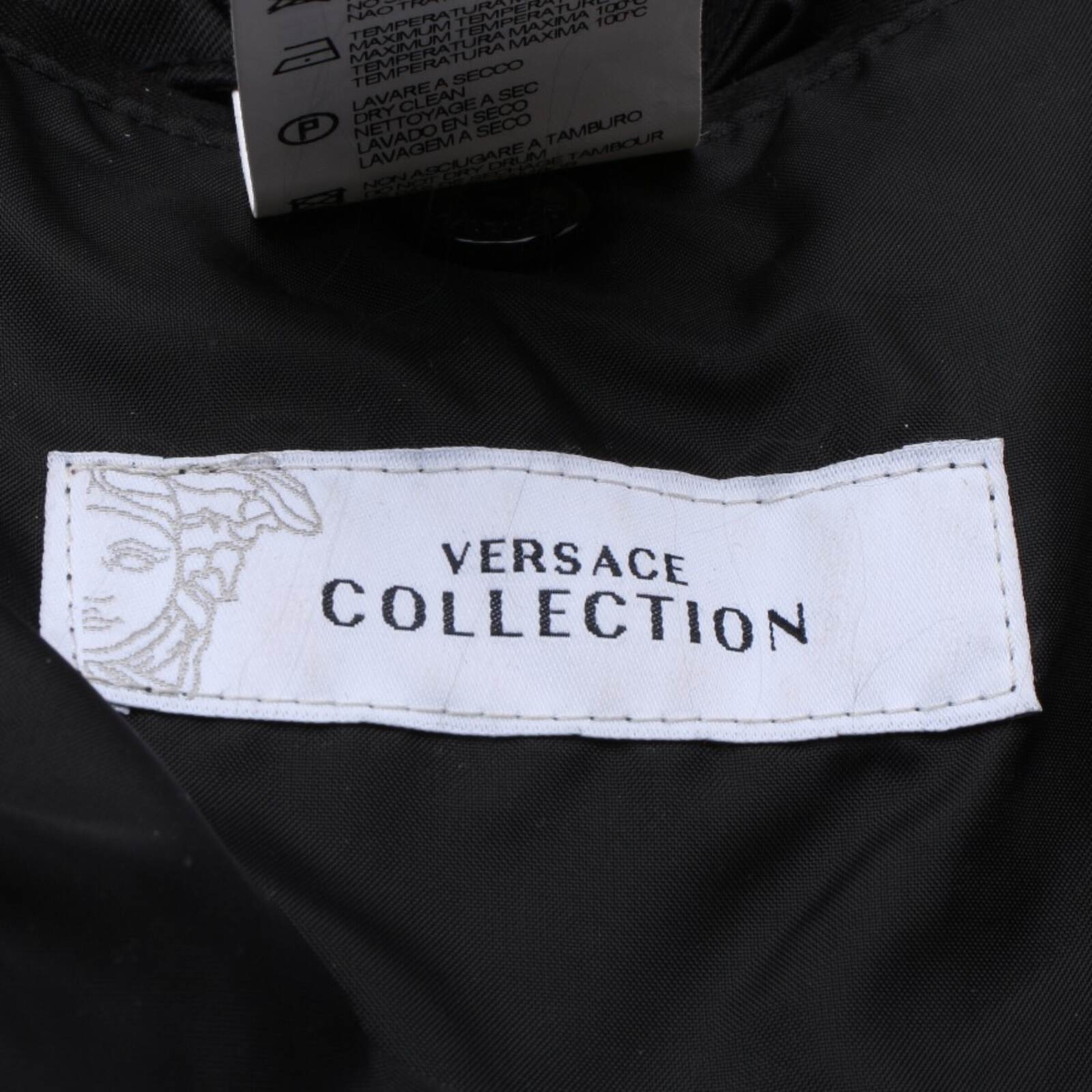 VERSACE Übergangsjacke XL in Schwarz