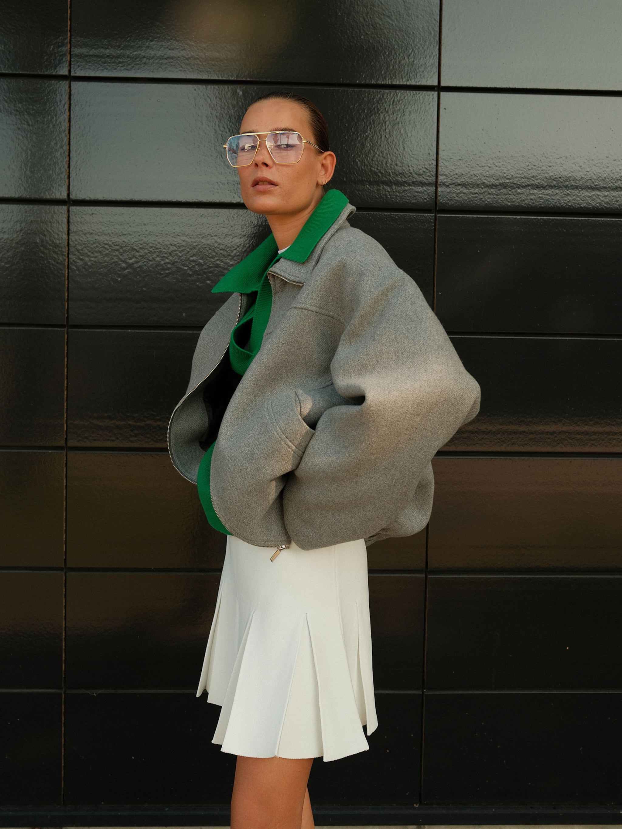 EDITED Neuheiten Strickrock 'Aya' weiß