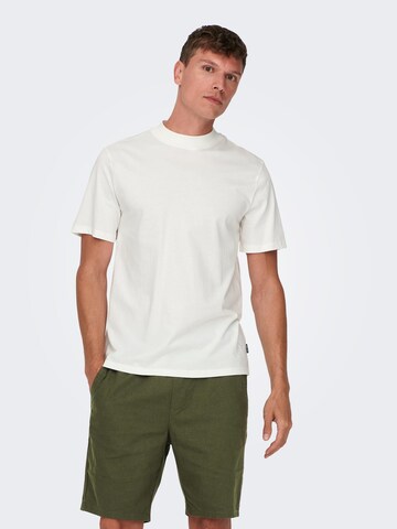 Only & Sons T-shirt 'OTIS' i vit: framsida