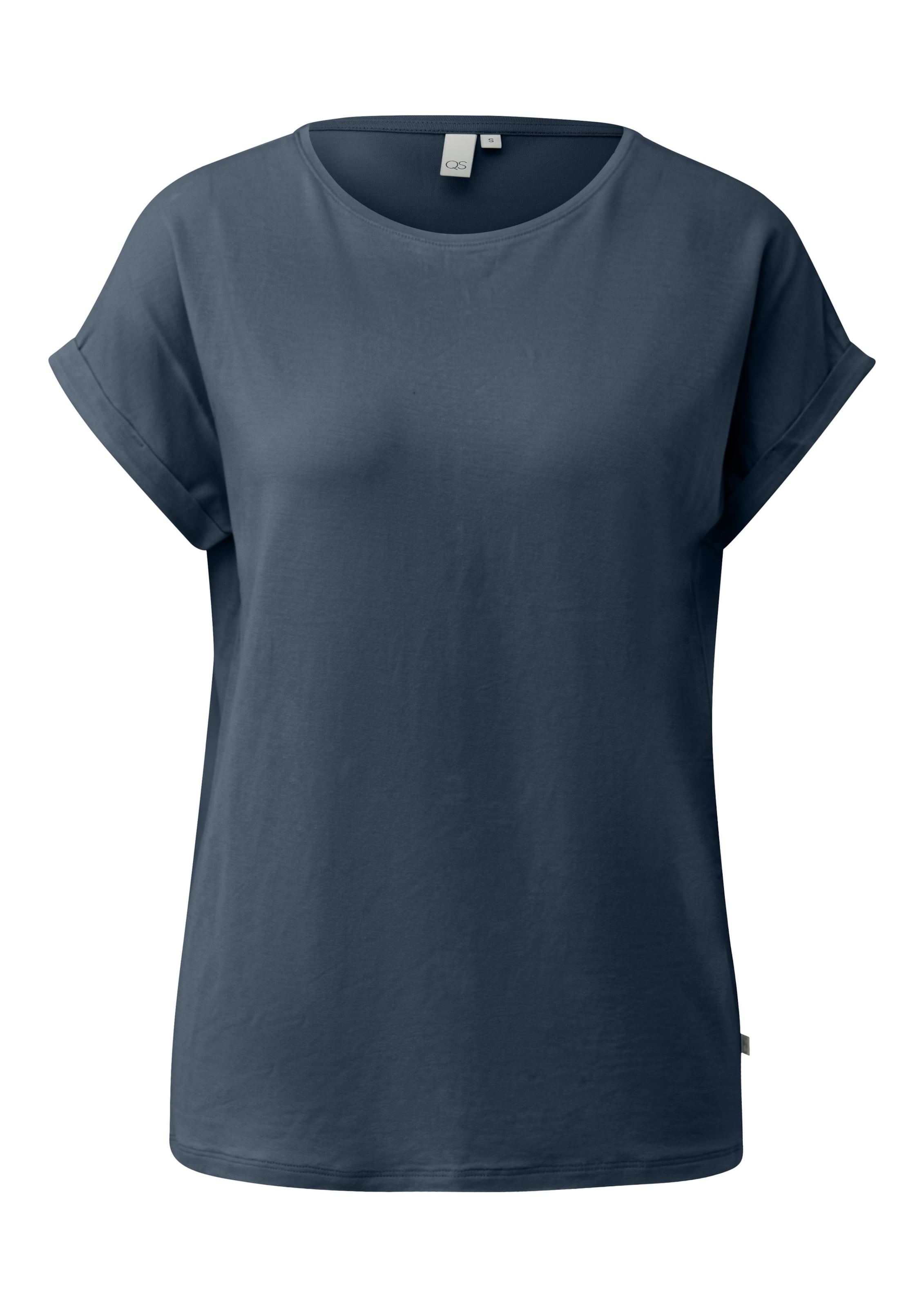 QS Shirt in Blauw: voorkant