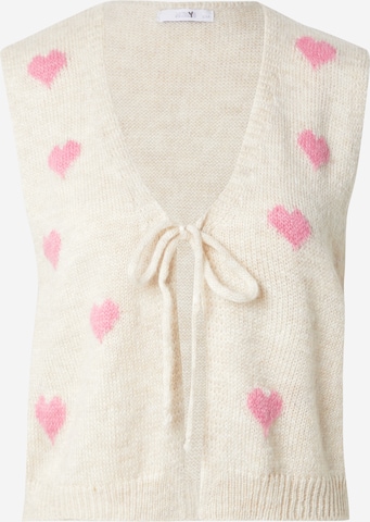 HailysKardigan bez rukava 'Vi44ola' - bež boja: prednji dio