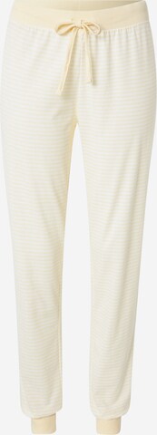 ESPRIT Pyžamové kalhoty – žlutá: přední strana