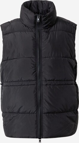 WEEKDAY Bodywarmer 'Kate' in Zwart: voorkant