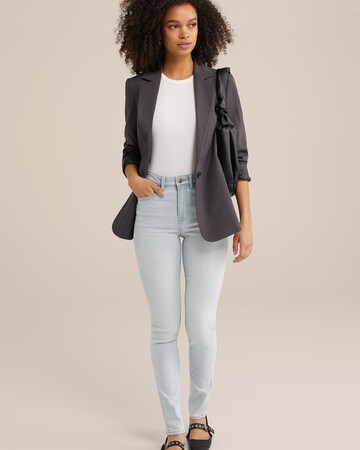 WE Fashion Skinny Jeans in Blauw