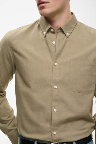 Matinique Slim fit Overhemd in Beige