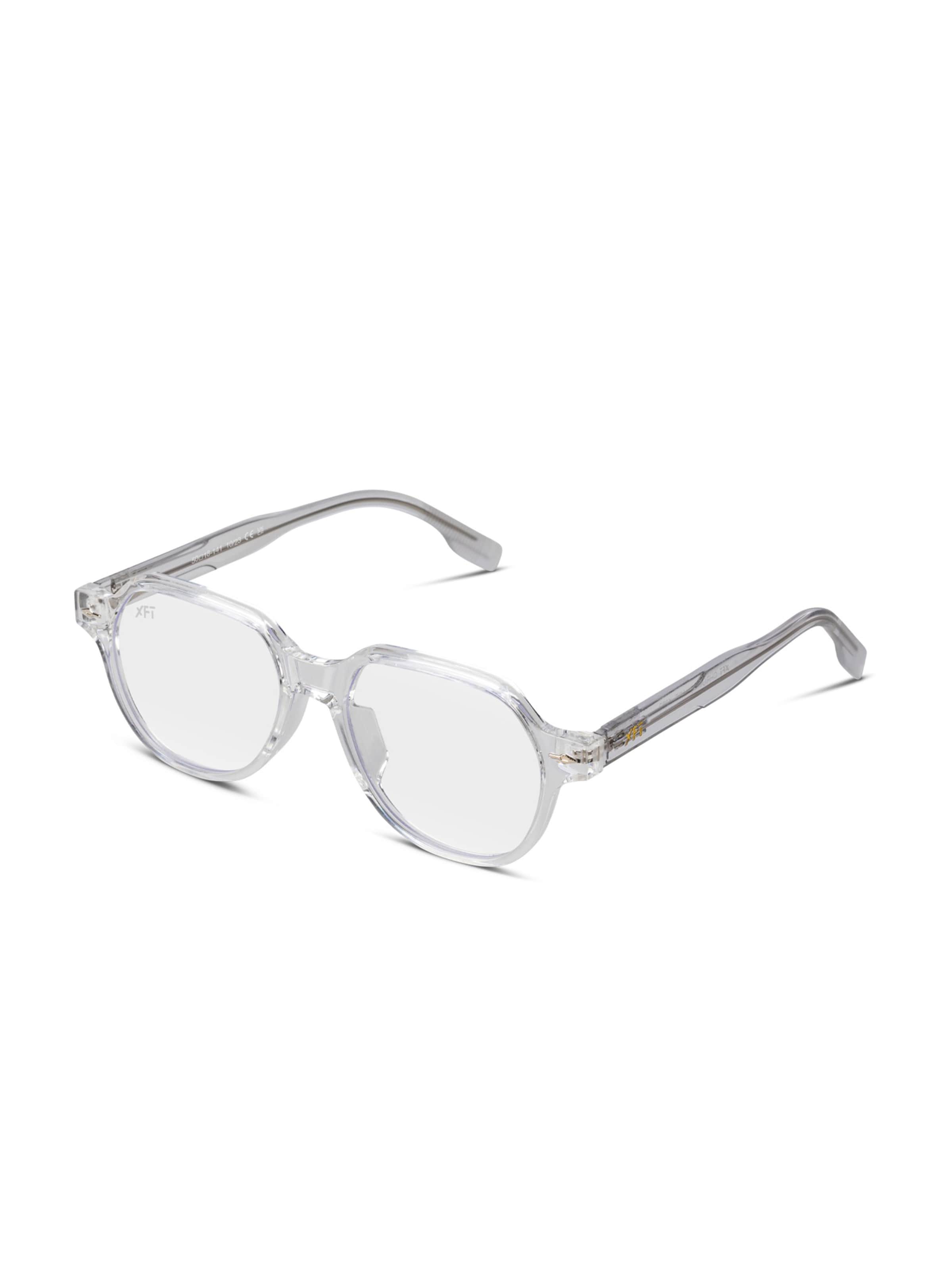 X Frame Therapy Glasses 'Chromashade Blue Light' in Transparent: front