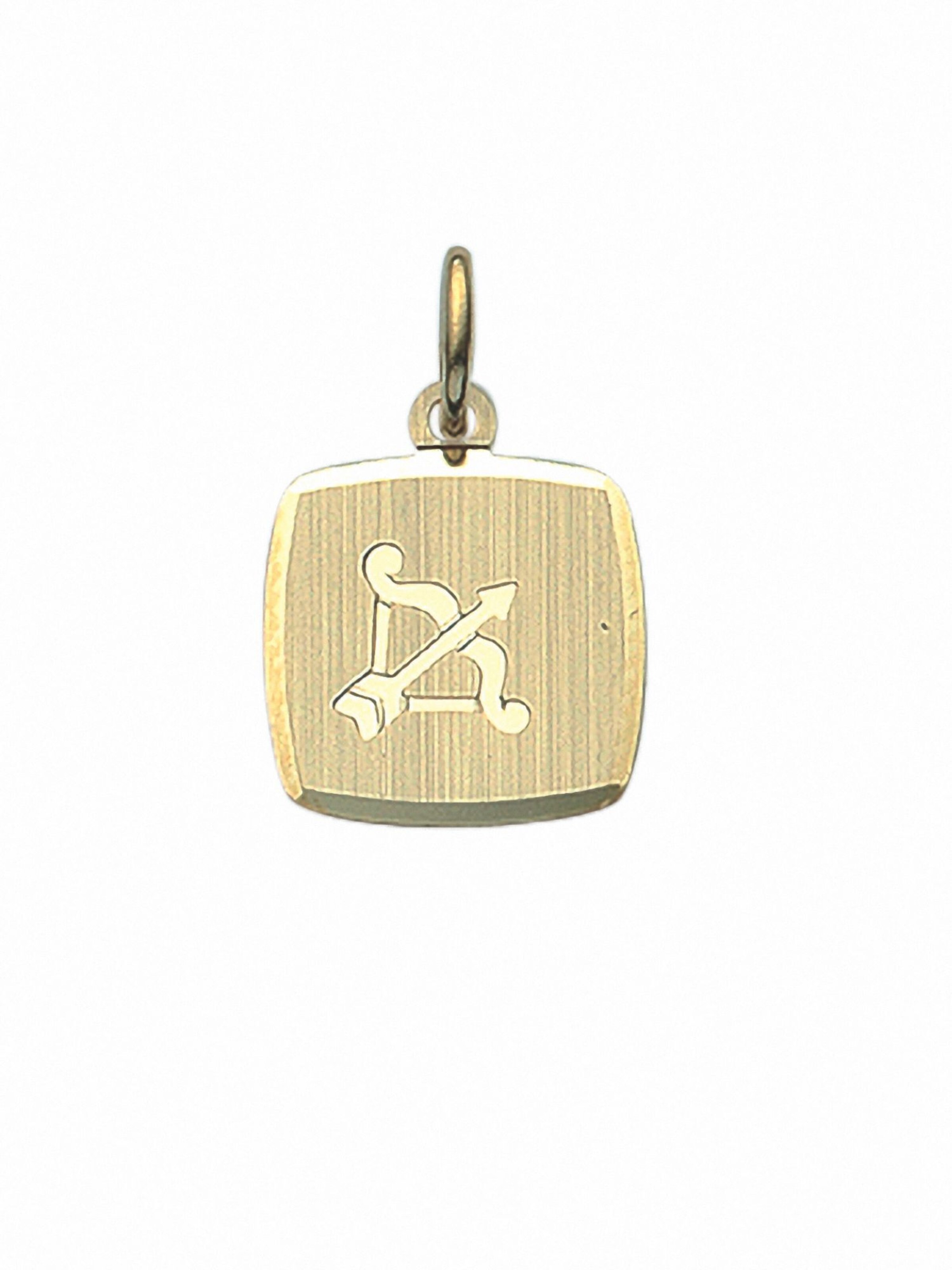 Adelia´s Anhänger 'Schütze' in Gold: Vorderseite